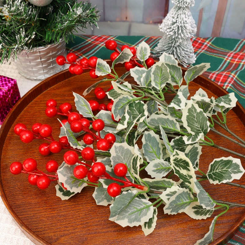 45cm Simulated Red Berry Plant - Christmas Wreath Fake 评论和价格