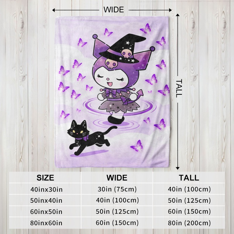 Sanrio Blanket Cozy Purple Wit - Christmas Throw Blanket 评论和价格