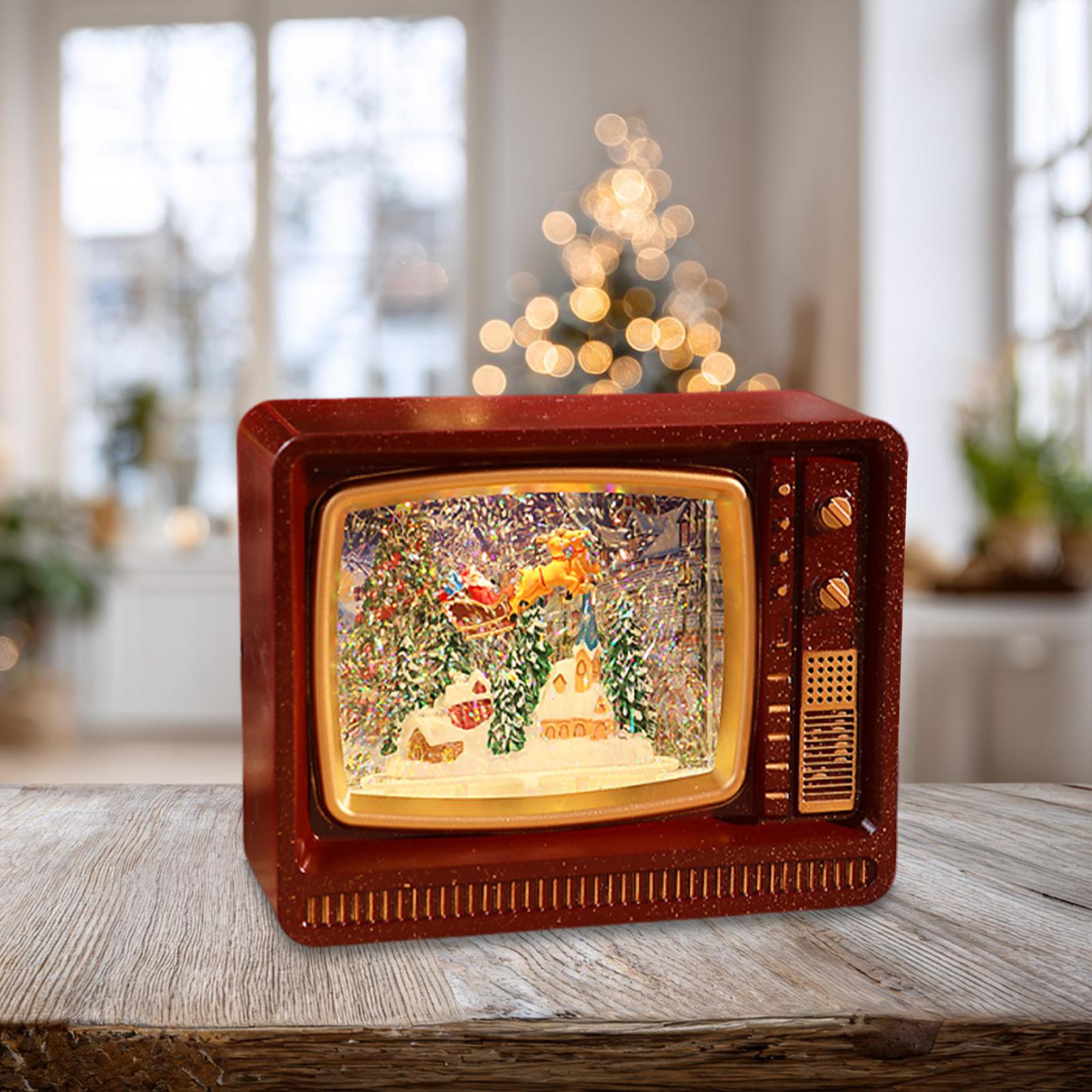 TV Shaped Music Light Lantern  - Snow Globe Musical 评论和价格