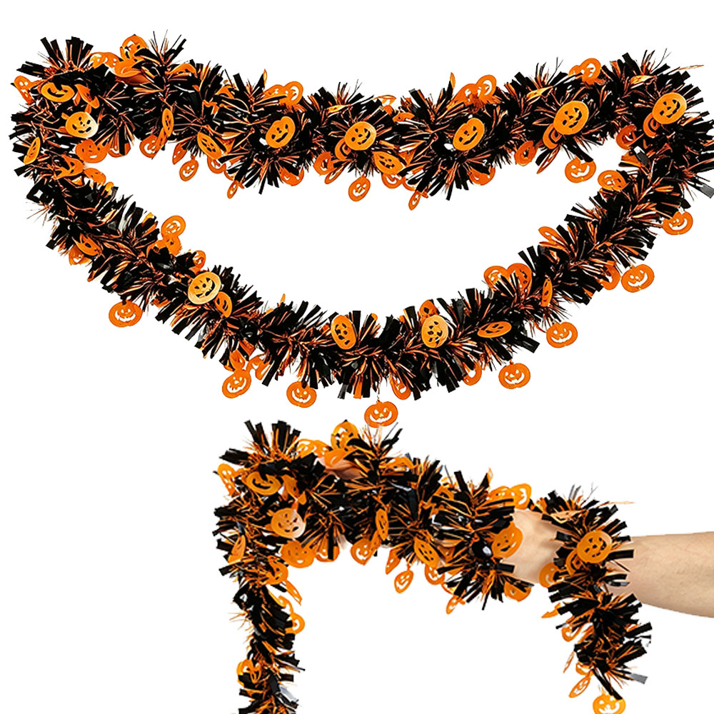 Halloween 2m Tinsel Garlands P - Tinsel Garland Decoration 评论和价格