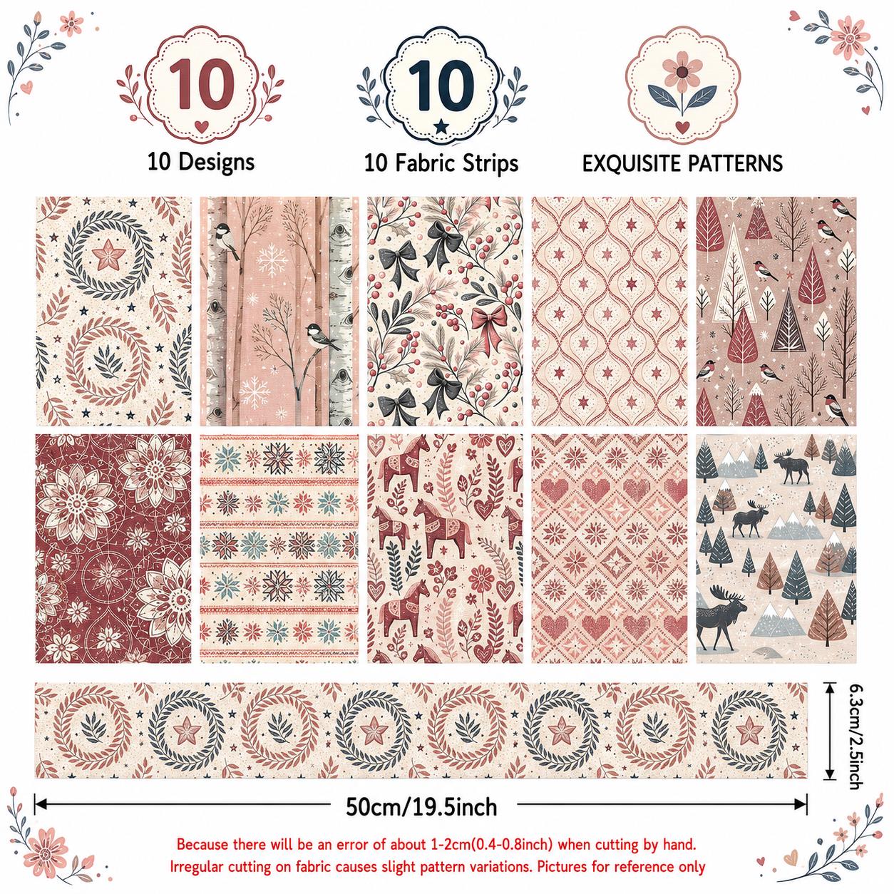 10pcs Christmas Snow Bird Patt - Christmas Table Runner 评论和价格