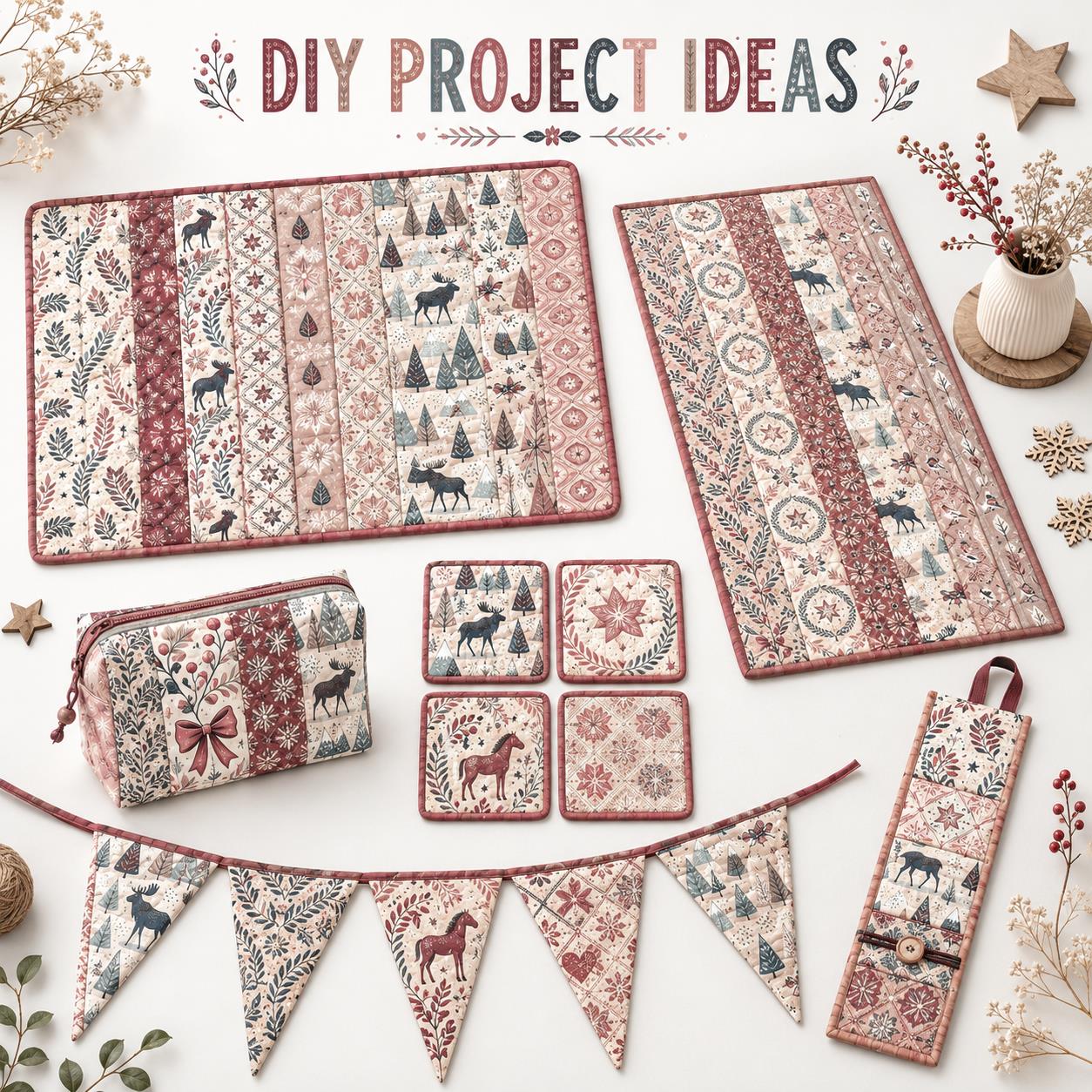 10pcs Christmas Snow Bird Patt - Christmas Table Runner 评论和价格