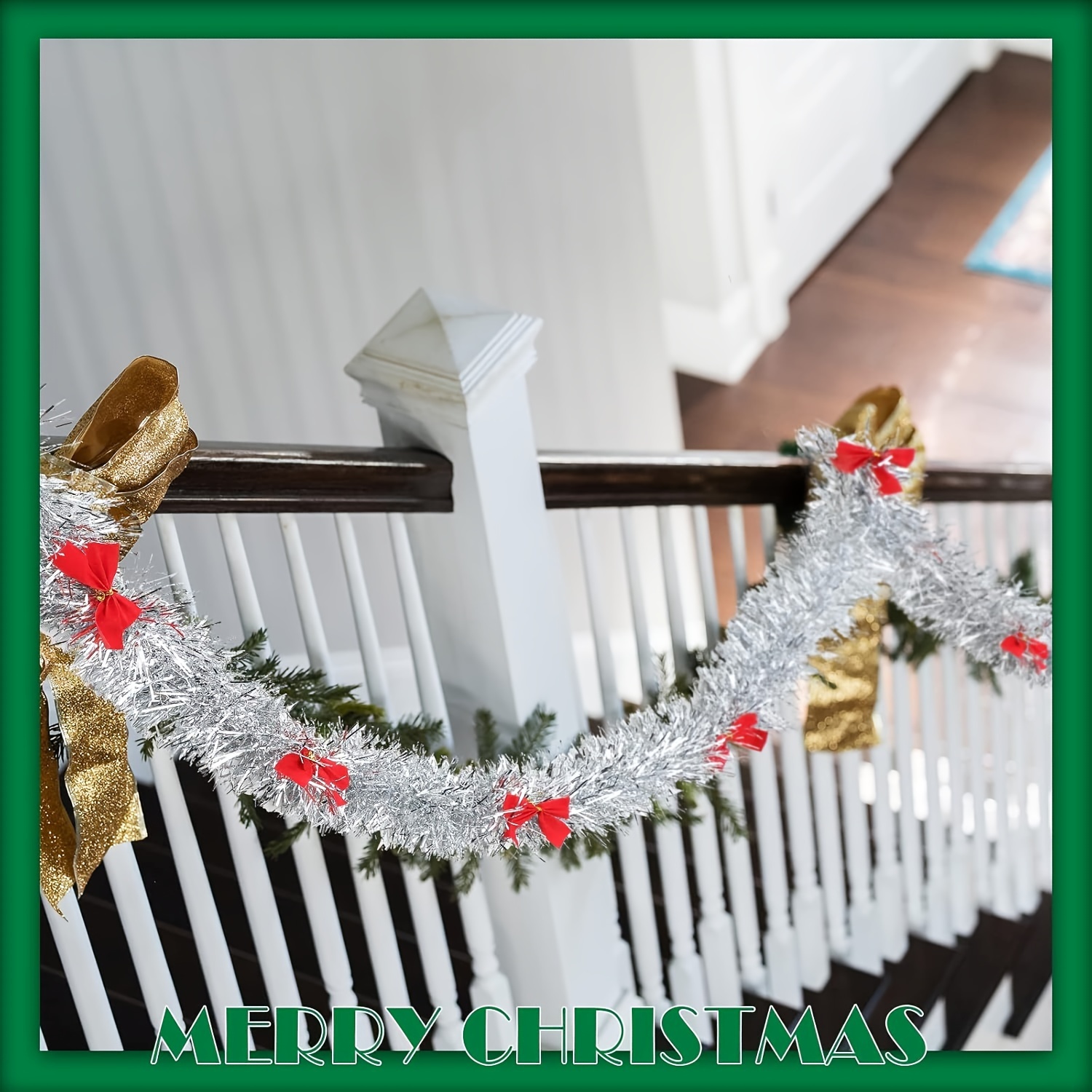 Christmas Tinsel Garland with  - Tinsel Garland Decoration 评论和价格