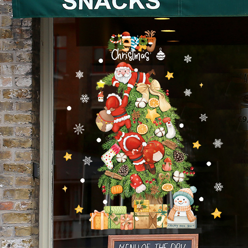 2025 Merry Christmas Window Gl - Snowflake Window Decal 评论和价格