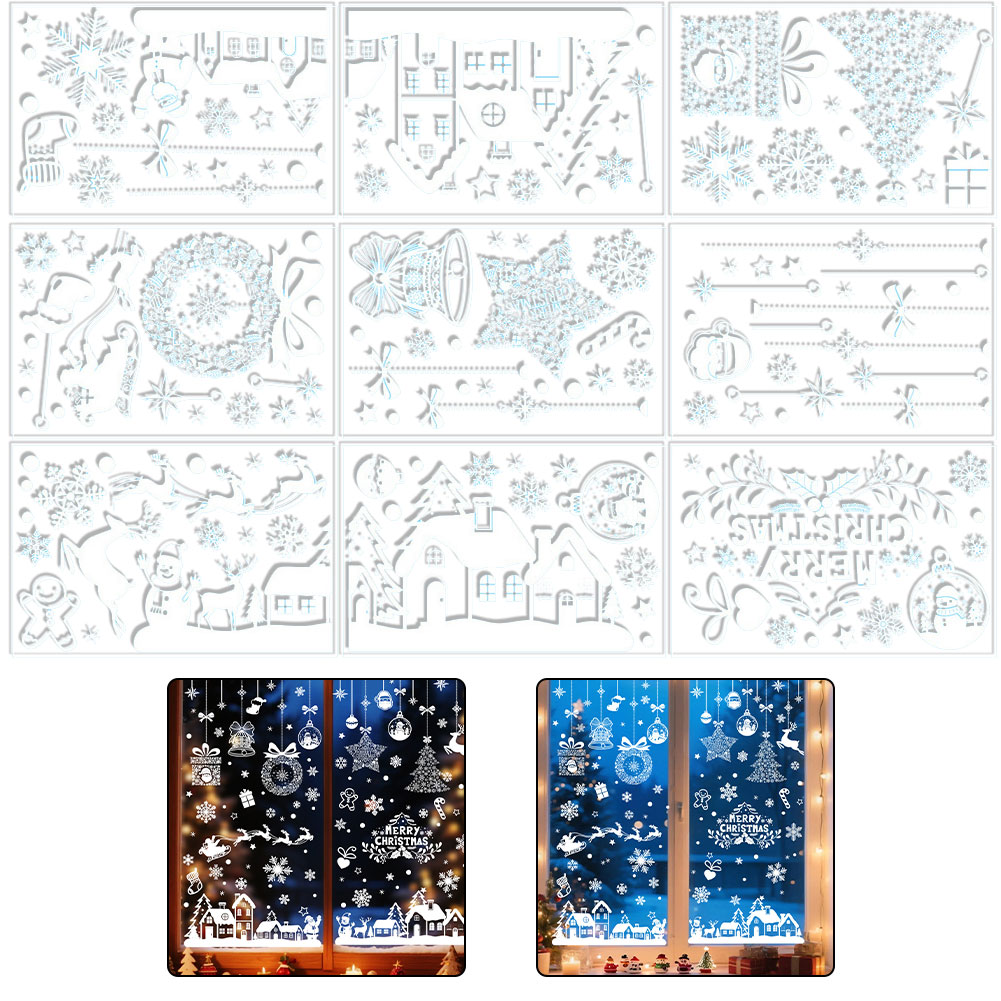 Large Christmas Window Decals  - Snowflake Window Decal 评论和价格