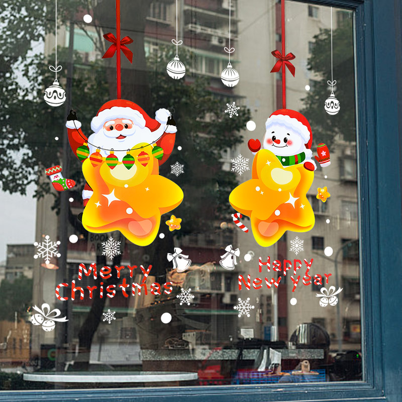 Christmas Santa Claus Window S - Snowflake Window Decal 评论和价格