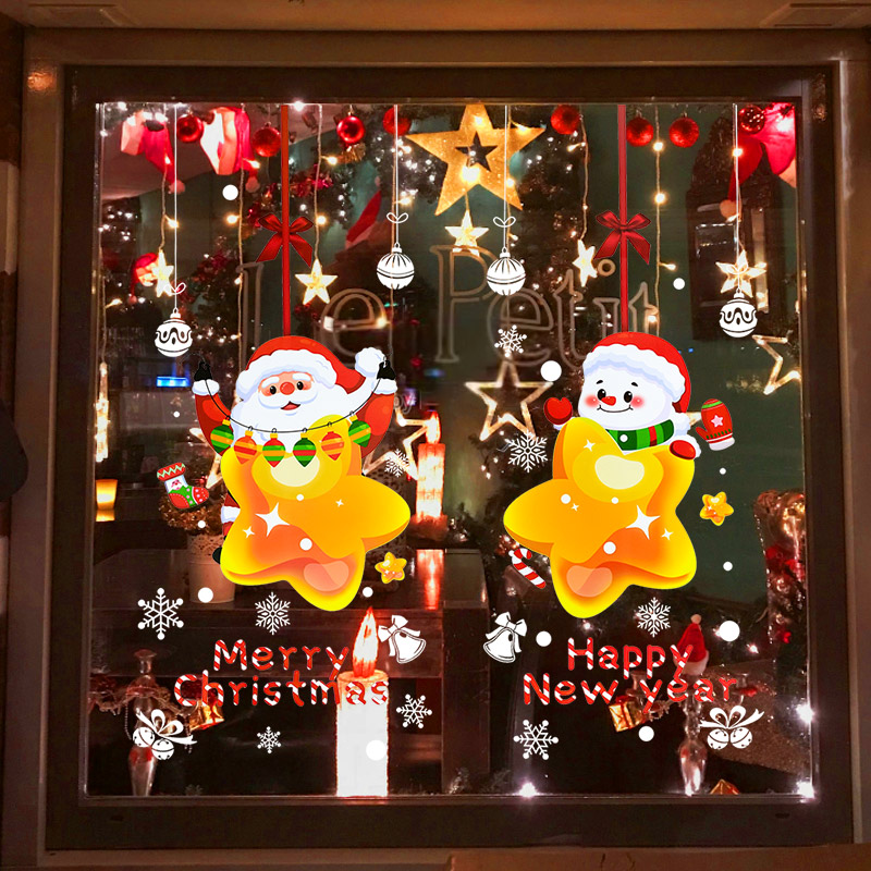 Christmas Santa Claus Window S - Snowflake Window Decal 评论和价格