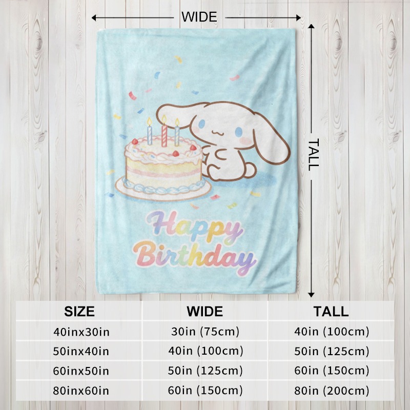 Sanrio Blanket Cinnamoroll Bir - Christmas Throw Blanket 评论和价格