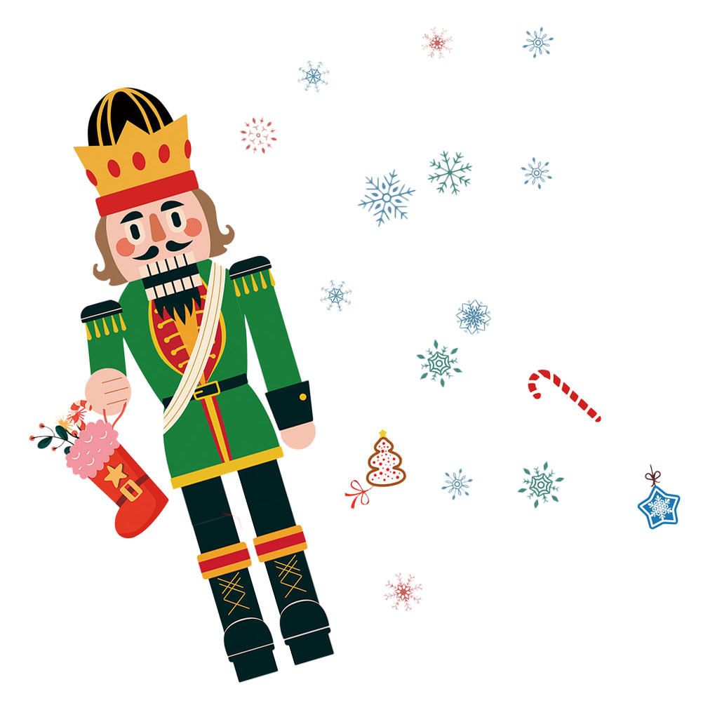 Christmas Nutcracker Snowflake - Snowflake Window Decal 评论和价格